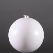 Pallina in plastica - D 20 Cm - 1 Pezzo - Bianco opaco