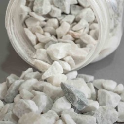 Pietre decorative 7x15 Mm in barattolo - 650 Ml / Bianco