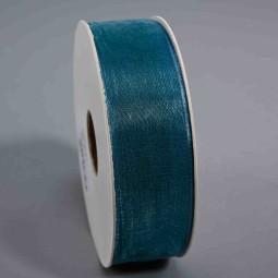 Nastro in "Organza" - 25 Mm x 50 M / Blu
