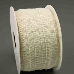 Nastro Cotone "Twill" - 15 Mm x 25 M / Crema