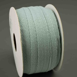 Nastro Cotone "Twill" - 15 Mm x 25 M / Verde