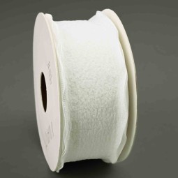 Nastro "Cotone smerlato" - 40 Mm x 10 M / Bianco