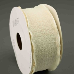 Nastro "Cotone smerlato" - 40 Mm x 10 M / Crema