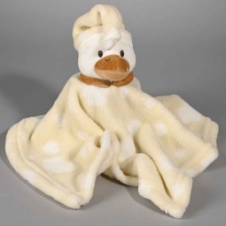 Panno per abbracci con Anatroccolo - 38x38 Cm / Crema