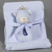 Copertina nanna per Bambini - 100x75 Cm / Azzurro