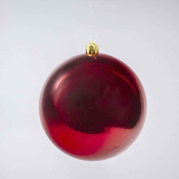 Pallina in plastica - D 20 Cm - 1 Pezzo - Rosso