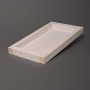 Base rettangolare in legno - 28x15x2,5 / Bianco