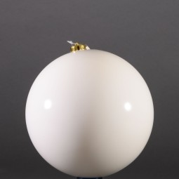 Pallina in plastica - D 20 Cm - 1 Pezzo - Bianco Lana