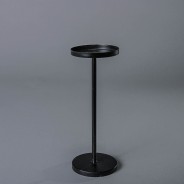 Candelabro in metallo - 8,3x22 Cm / Nero