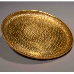 Piatto in alluminio 19,5x1,5 Cm / Oro