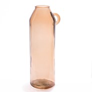 Vaso in vetro riciclato - Beige / D 17x45 Cm