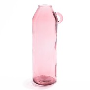 Vaso in vetro riciclato - Rosa chiaro / D17x45 Cm