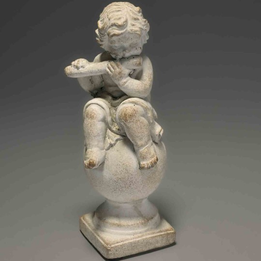 Figure in Cemento - Putto Musicante  8x19 Cm