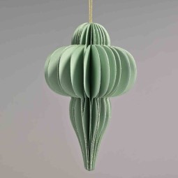 Lanterna in carta da appendere - 9x15 Cm / Verde menta