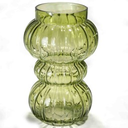 Vaso in vetro - 16x25 Cm / Verde