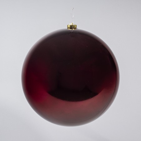 Pallina in plastica - D 25 Cm - 1 Pezzo - Rosso scuro