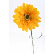 Gerbera singola in stelo 47 CM -Giallo