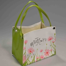 Borsa "Happy Mother's day" - 19x11x27 Cm / Bianco