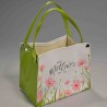 Borsa "Happy Mother's day" - 19x11x27 Cm / Bianco