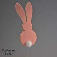 Conigli in feltro in pick 8 Pezzi - 58 Cm / Rosa