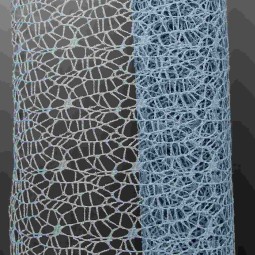 Rete Polycotton - 48 Cm x 5 Yd / Azzurro