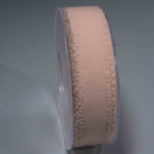 Nastro "Crepe" sfrangiato  - 30 Mm x 25 M / Rosa