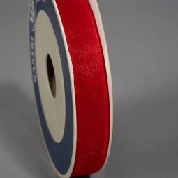 Nastro "Shining" Organza  - 15 Mm x 50 M / Rosso