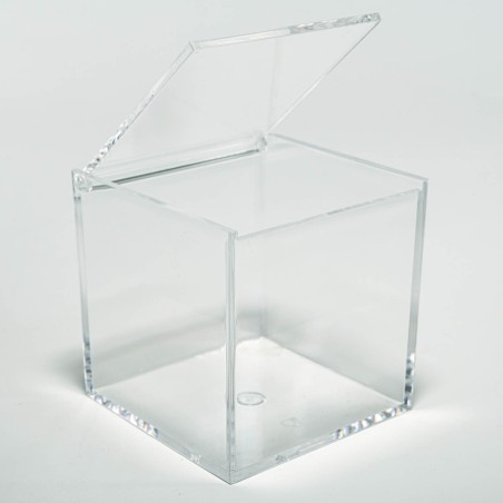 Cubo in plexiglass - 10x10 Cm / Trasparente