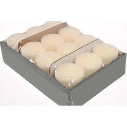 Moccoli candela 16 Pezzi - 50x80 Mm / Bianco lana