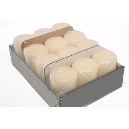 Moccoli candela12 Pezzi - 60x80 Mm / Bianco lana