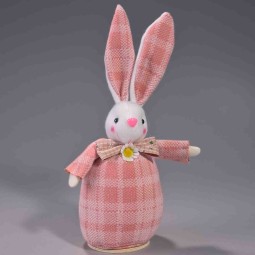 Coniglio decorativo in tessuto - 9x7x26 Cm / Assortito