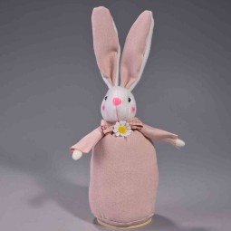 Coniglio decorativo in tessuto - 9x7x26 Cm / Assortito