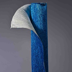 Carta crespa 160 gr.  in diversi colori metallizzati - Blu