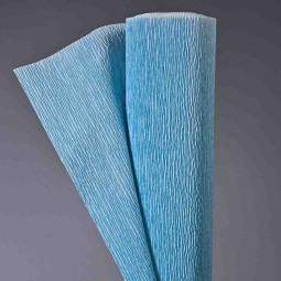 Carta crespa cm. 50 x 2,5 m in vari colori - Azzurro