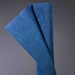 Carta crespa cm. 50 x 2,5 m in vari colori - Blu Ultramarino