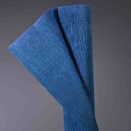 Carta crespa cm. 50 x 2,5 m in vari colori - Blu Ultramarino