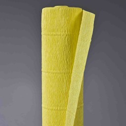 Carta crespa cm. 50 x 2,5 m in vari colori - Giallo