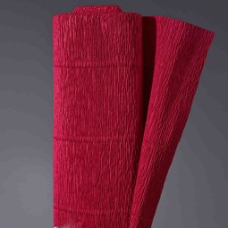 Carta crespa cm. 50 x 2,5 m in vari colori - Bordeaux