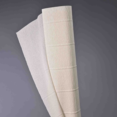 Carta crespa cm. 50 x 2,5 m in vari colori - Bianco