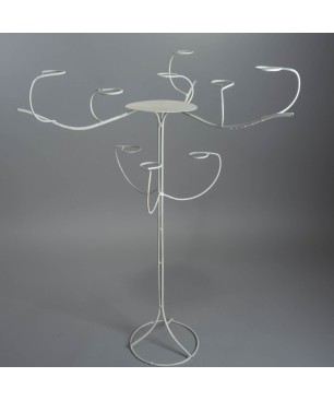 "Albero" in ferro bianco porta tealight