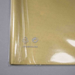 CARTA Velina colorata per fiori 50x76 in buste da 24 fogli da 20gr/mq - Oro metallizzato