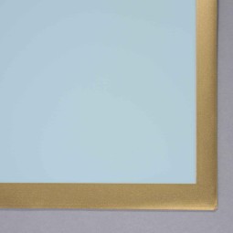 Fogli con bordo oro 20 Pezzi - 56,5x56,5 Cm / Azzurro