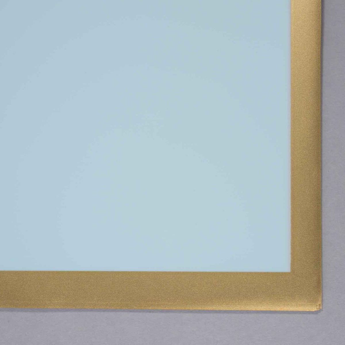 Fogli con bordo oro 20 Pezzi - 56,5x56,5 Cm / Azzurro