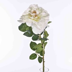 Rosa singola - 77 CM in diversi colori -Bianco