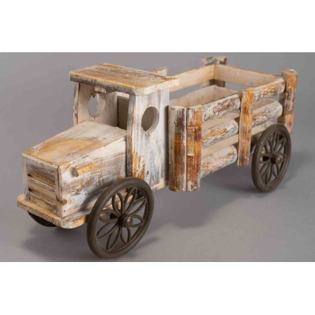 Camioncino decorativo in legno