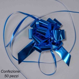 Fiocco da tirare in diverse dimensioni e colori metal - Turchese