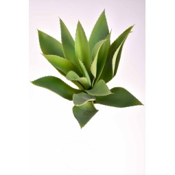 Succulenta asrificiale verde/rosso a foglia appuntita in pick - 20 Cm