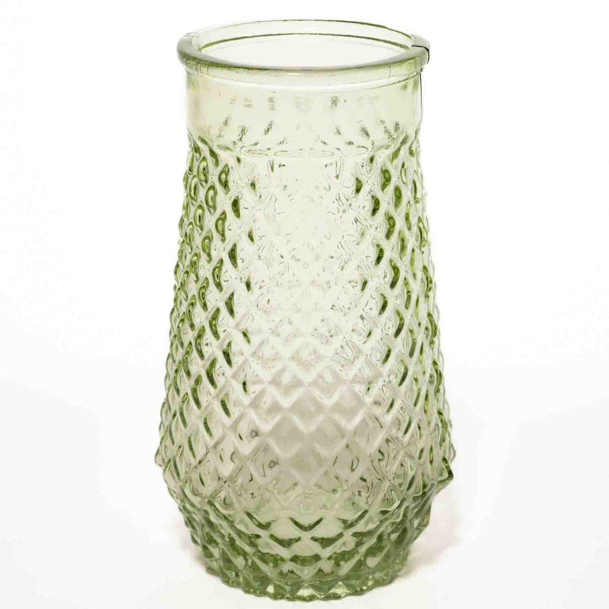 Portafiore in vetro sfaccettato - 8x20 Cm / Assortito