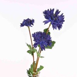 Fiordaliso in stelo ramificato da 66 cm. colore blu