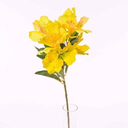 Alstroemeria in ramo con 5 fiori cm. 60 in vari colori - Giallo